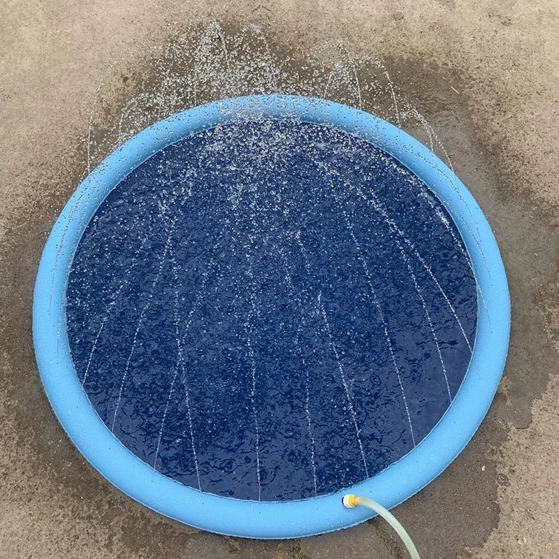 170cm Summer Dog Toy Splash Sprinkler Pad Pet Swimming Pool Interactive for Pet Children Interactive Outdoor Play Water Mat Toys - fidotoy