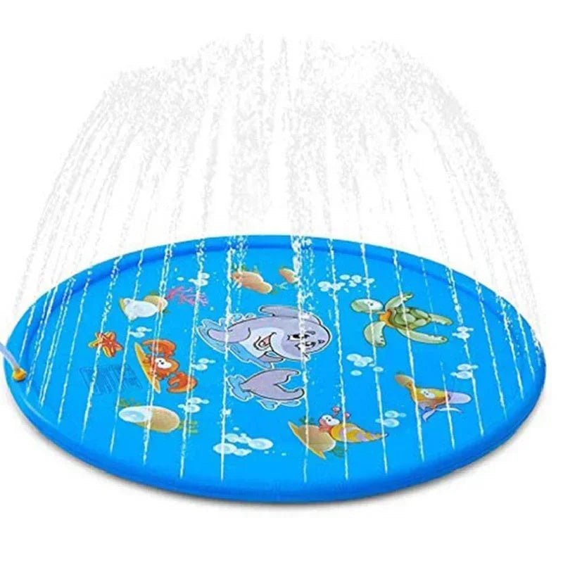 170cm Summer Dog Toy Splash Sprinkler Pad Pet Swimming Pool Interactive for Pet Children Interactive Outdoor Play Water Mat Toys - fidotoy