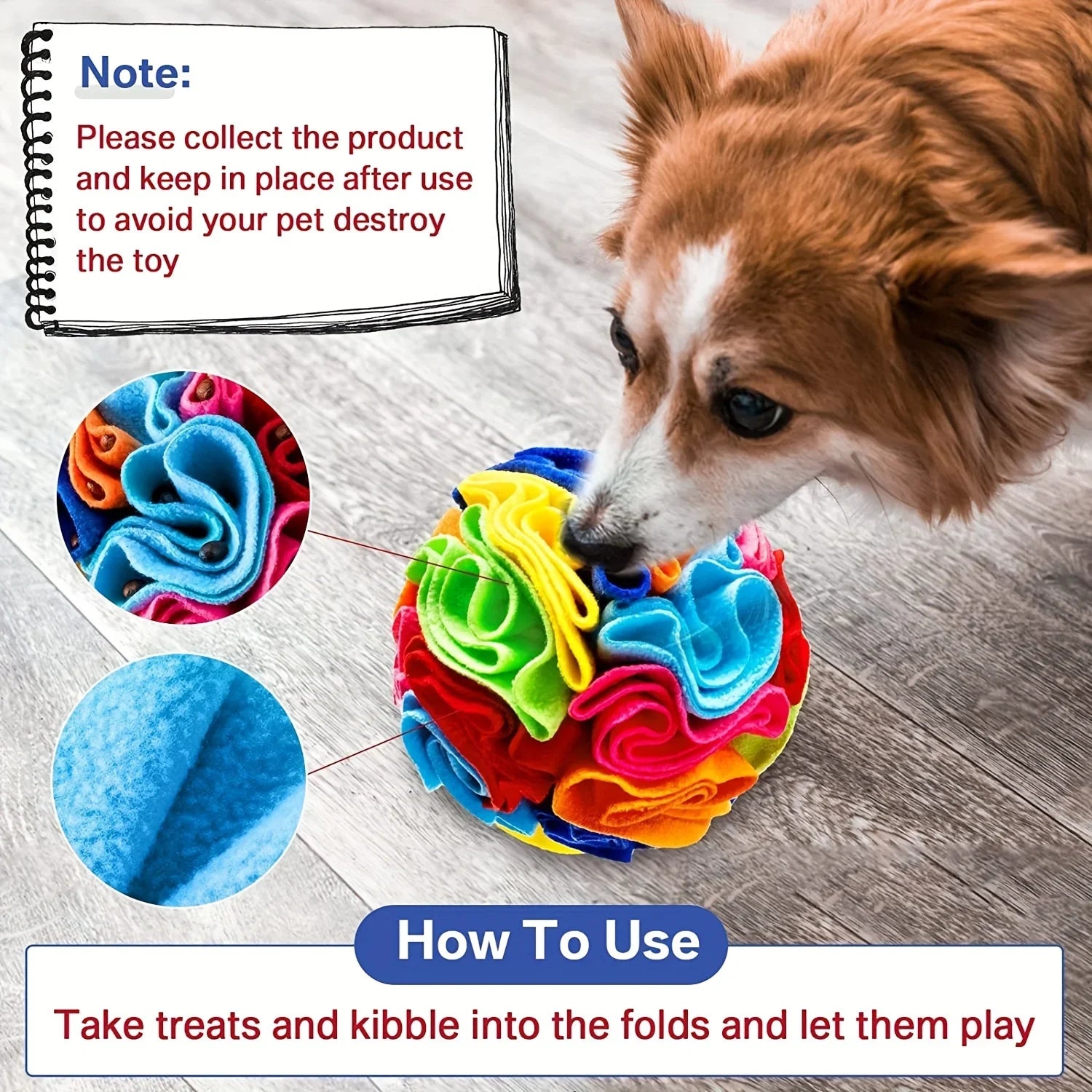 Snuffle Ball Treat Puzzle for Dogs - fidotoy