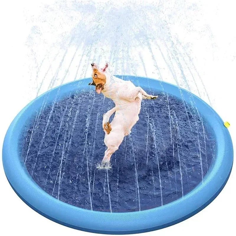 170cm Summer Dog Toy Splash Sprinkler Pad Pet Swimming Pool Interactive for Pet Children Interactive Outdoor Play Water Mat Toys - fidotoy